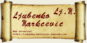 Ljubenko Markčević vizit kartica